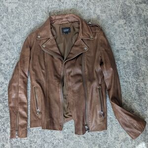 Like New! Lamarque "Terri" lambskin moto leather jacket